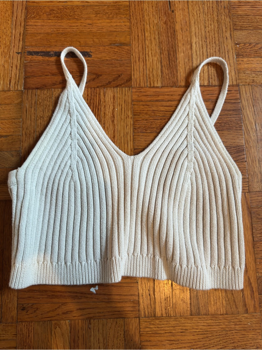 Free People - Ribbed V-Neck Knit Cami Top